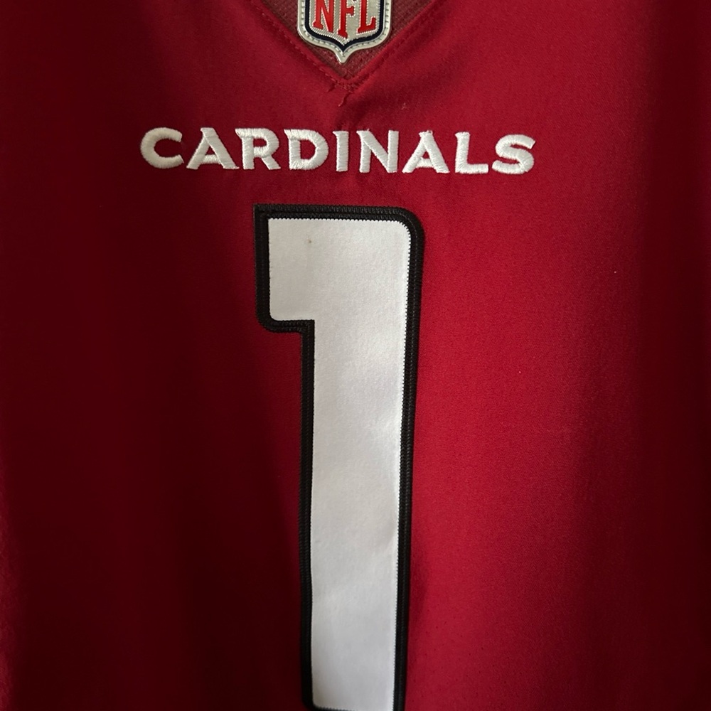Men’s Nike Kyler Murray #1 Arizona Cardinals Vapor Elite Jersey Sz 48 - Red - Picture 2 of 6